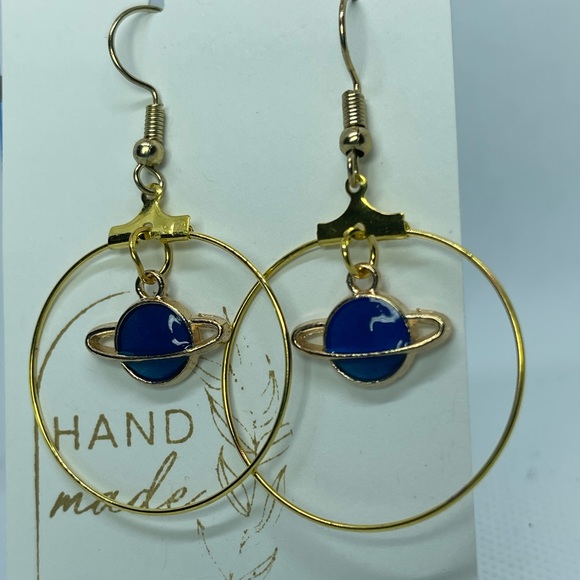 Blue planet hoops - Picture 3 of 3